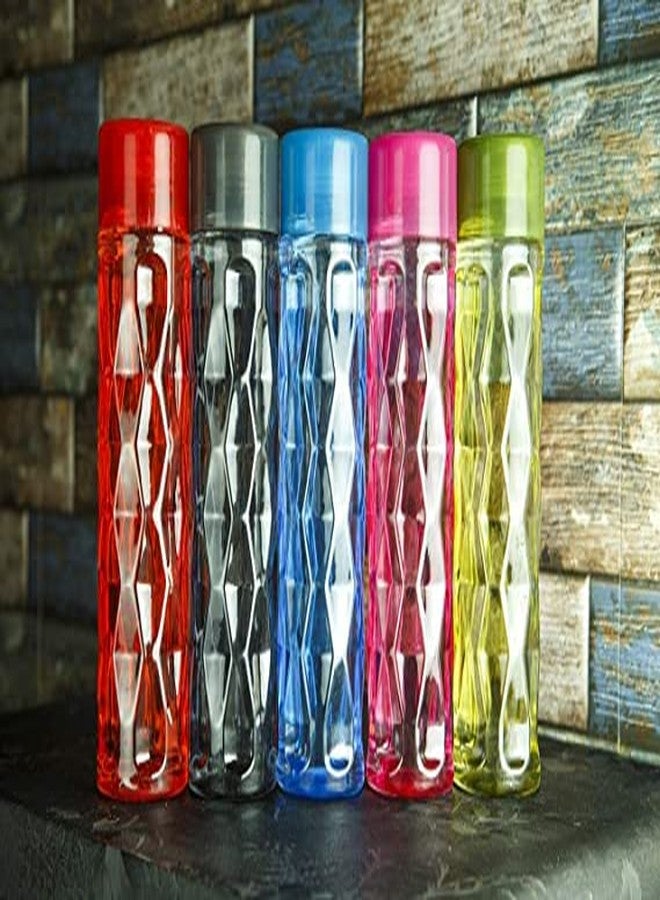 Filox Plastic Water Bottles Set of 6 | for Fridge 1 Litre | Unbreakable Bubble Design Water Bottle for Home, School, Office, Kids | Lightweight Water Bottle Set - 1000 ml Each - Image 3